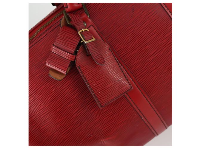 LOUIS VUITTON Epi Keepall 45 Borsa Boston Rossa M42977 LV Auth BA8834 Rosso - vista 20