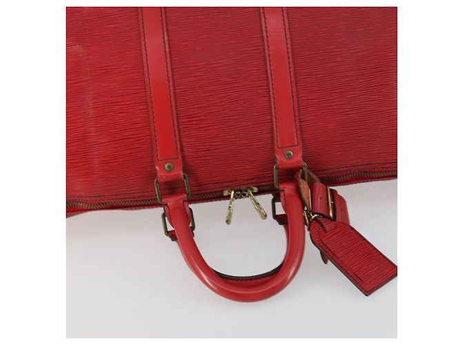 LOUIS VUITTON Epi Keepall 45 Borsa Boston Rossa M42977 LV Auth BA8834 Rosso - vista 7