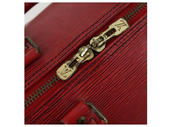 LOUIS VUITTON Epi Keepall 45 Borsa Boston Rossa M42977 LV Auth BA8834 Rosso - vista 9