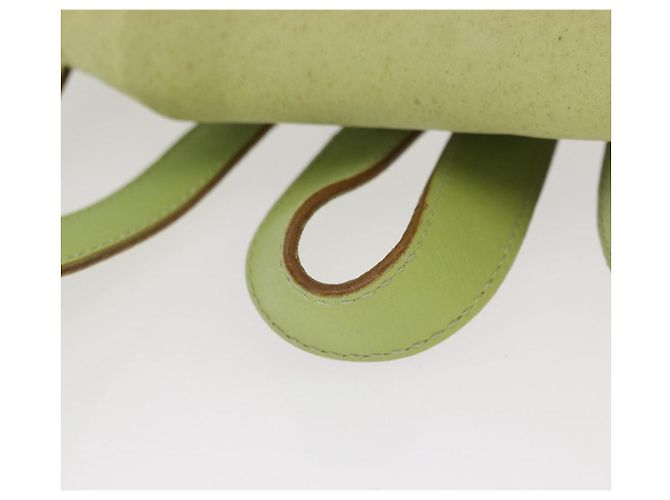 Zaino Salvatore Ferragamo in suede oro verde chiaro Auth 159800 - vista 7