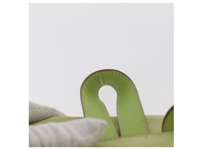 Zaino Salvatore Ferragamo in suede oro verde chiaro Auth 159800 - vista 8