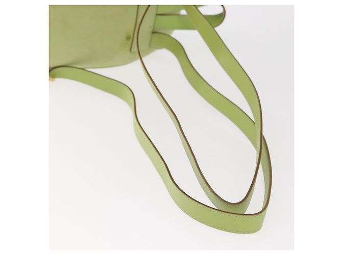 Zaino Salvatore Ferragamo in suede oro verde chiaro Auth 159800 - vista 9