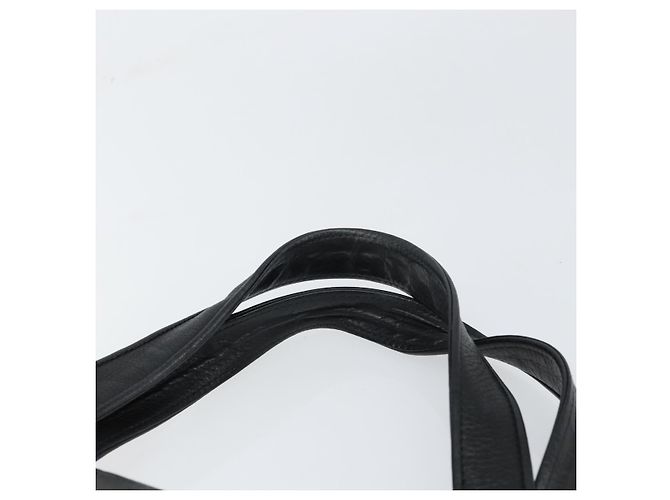 Bolsa Tote de couro preto e dourado GUCCI 251826 Auth bs31891 - vista 14