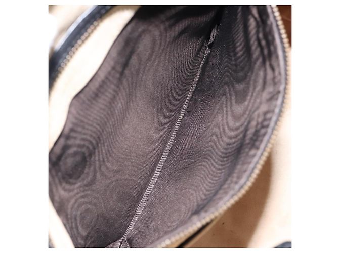 Bolsa Tote de couro preto e dourado GUCCI 251826 Auth bs31891 - vista 23