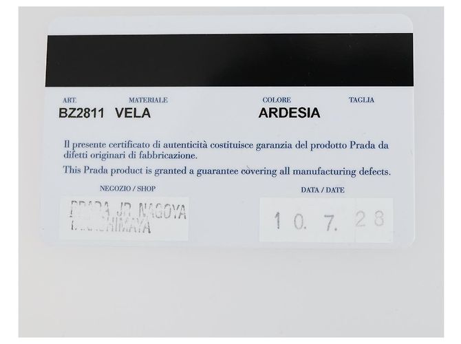 PRADA Rucksack aus Nylon grün silber authentisch 157248 - Ansicht 12