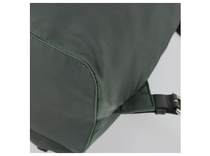 PRADA Rucksack aus Nylon grün silber authentisch 157248 - Ansicht 18