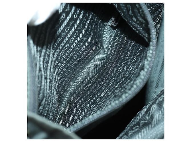 PRADA Rucksack aus Nylon grün silber authentisch 157248 - Ansicht 28