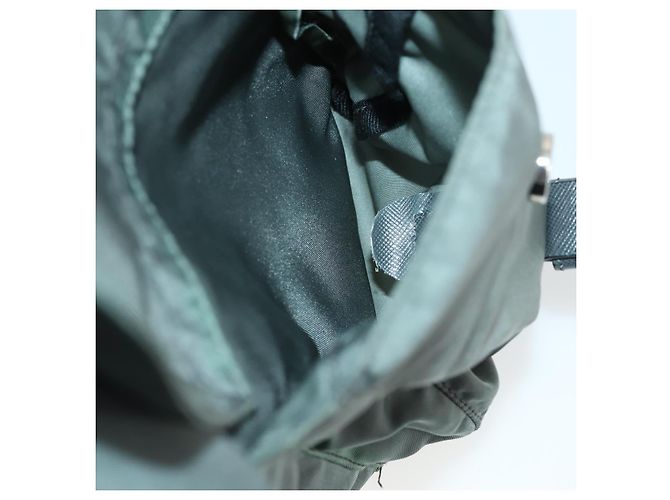 PRADA Rucksack aus Nylon grün silber authentisch 157248 - Ansicht 30