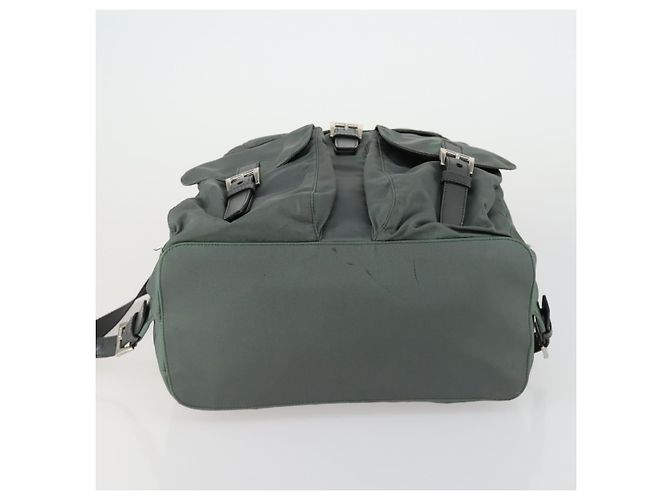 PRADA Rucksack aus Nylon grün silber authentisch 157248 - Ansicht 5