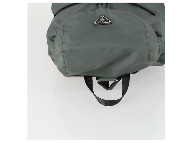 PRADA Rucksack aus Nylon grün silber authentisch 157248 - Ansicht 6
