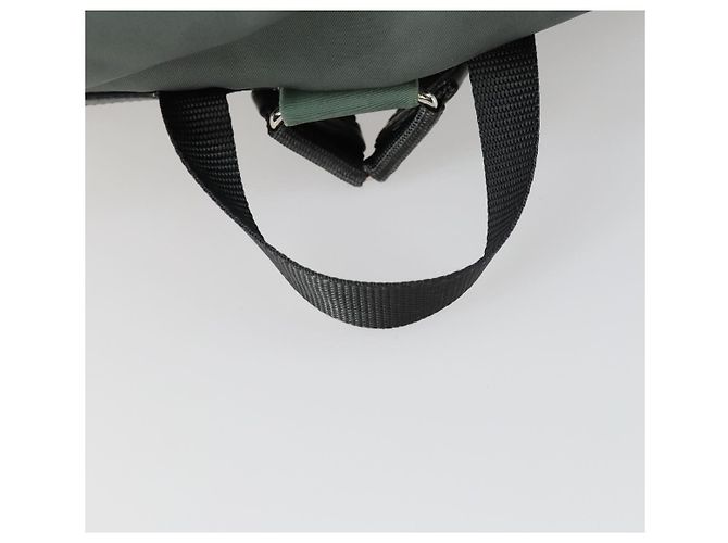 PRADA Rucksack aus Nylon grün silber authentisch 157248 - Ansicht 7