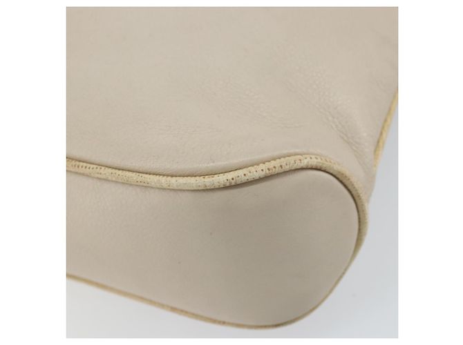 Céline Borsa a Spalla in Pelle Beige Oro Auth ka1365 D'oro - vista 15