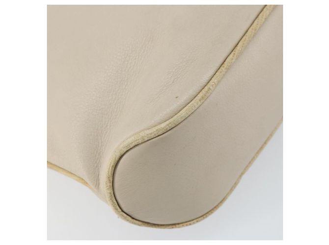 Céline Borsa a Spalla in Pelle Beige Oro Auth ka1365 D'oro - vista 16