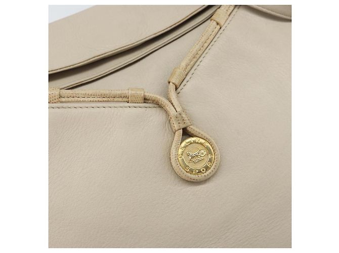 Céline Borsa a Spalla in Pelle Beige Oro Auth ka1365 D'oro - vista 17