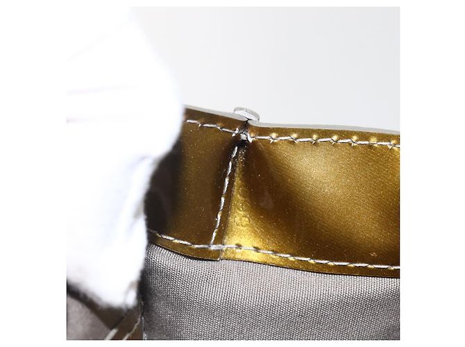 LOUIS VUITTON Borsa Wilshire PM Monogram Vernis Grigio Art Deco M91627 Auth 160424 - vista 12