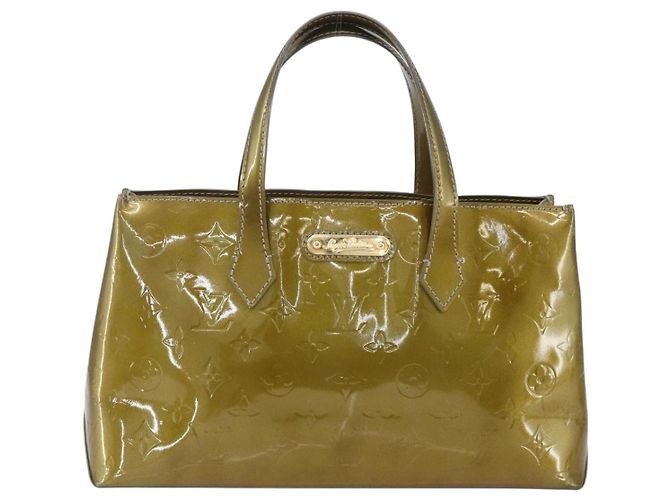 LOUIS VUITTON Borsa Wilshire PM Monogram Vernis Grigio Art Deco M91627 Auth 160424 - vista 13