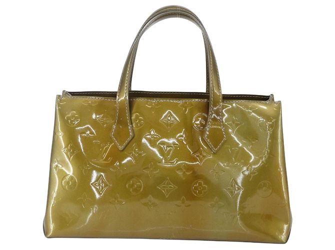 LOUIS VUITTON Borsa Wilshire PM Monogram Vernis Grigio Art Deco M91627 Auth 160424 - vista 2