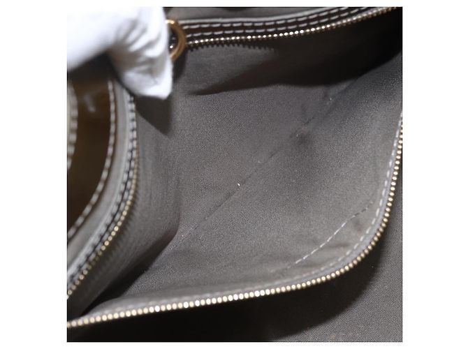 LOUIS VUITTON Borsa Wilshire PM Monogram Vernis Grigio Art Deco M91627 Auth 160424 - vista 21