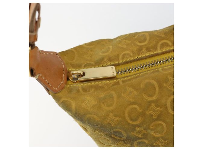 Céline Borsa a spalla in tela Macadam C di CELINE, oro giallo, autentica 159012 D'oro - vista 10