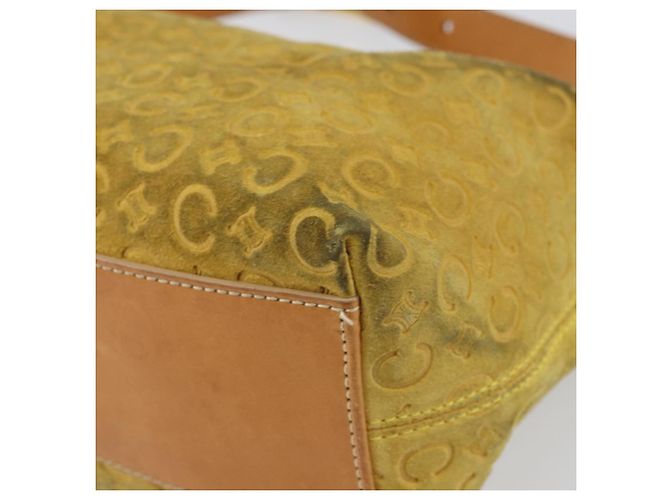 Céline Borsa a spalla in tela Macadam C di CELINE, oro giallo, autentica 159012 D'oro - vista 14