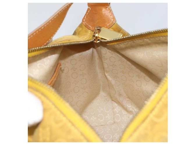 Céline Borsa a spalla in tela Macadam C di CELINE, oro giallo, autentica 159012 D'oro - vista 18