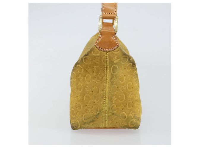 Céline Borsa a spalla in tela Macadam C di CELINE, oro giallo, autentica 159012 D'oro - vista 3