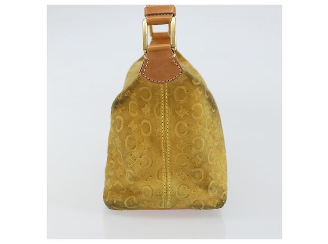 Céline Borsa a spalla in tela Macadam C di CELINE, oro giallo, autentica 159012 D'oro - vista 4