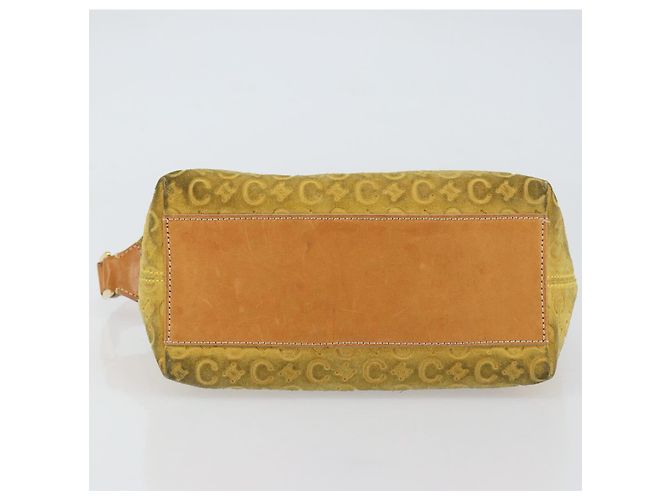 Céline Borsa a spalla in tela Macadam C di CELINE, oro giallo, autentica 159012 D'oro - vista 5