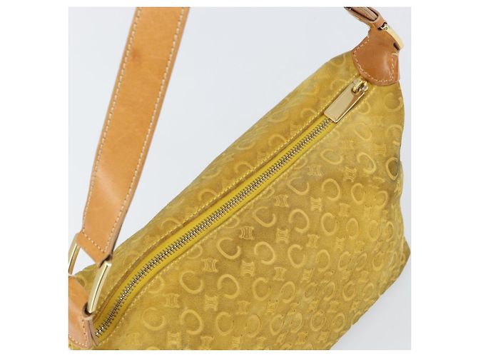 Céline Borsa a spalla in tela Macadam C di CELINE, oro giallo, autentica 159012 D'oro - vista 6