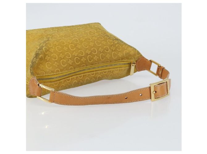 Céline Borsa a spalla in tela Macadam C di CELINE, oro giallo, autentica 159012 D'oro - vista 7