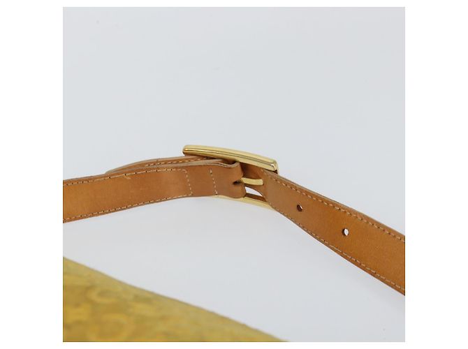 Céline Borsa a spalla in tela Macadam C di CELINE, oro giallo, autentica 159012 D'oro - vista 8
