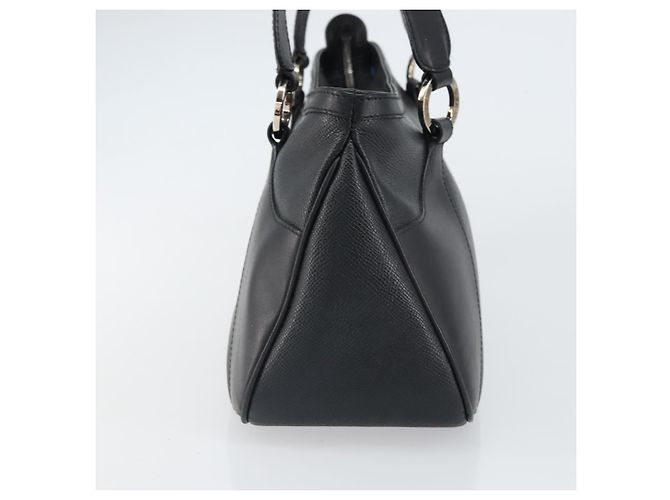 Bulgari Borsa a mano BVLGARI in pelle nera e argento Auth bs31966 Nero - vista 3