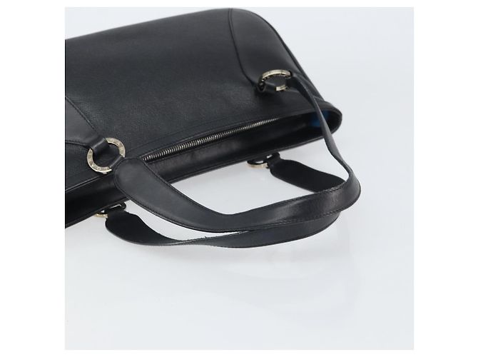 Bulgari Borsa a mano BVLGARI in pelle nera e argento Auth bs31966 Nero - vista 7