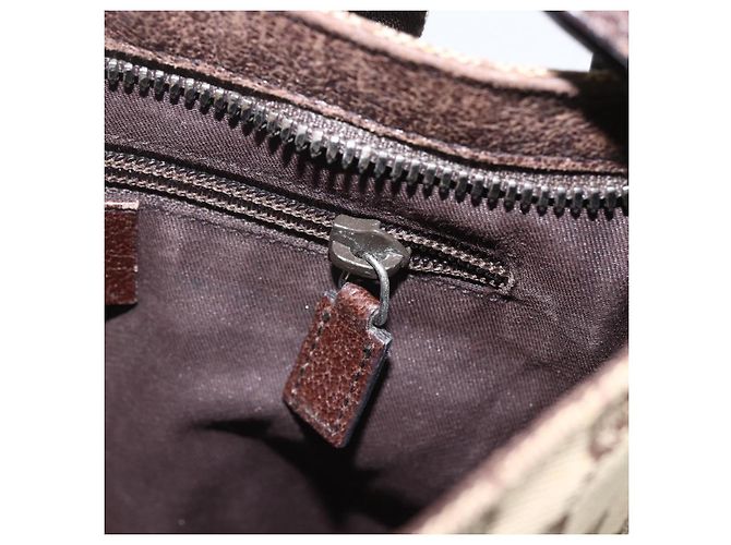 Borsa a Spalla GG Canvas Gucci Beige Argento 122793 Auth ep12602 - vista 18