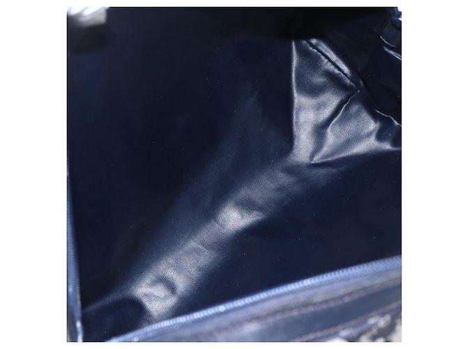 Céline Borsa a mano in tela Macadam C di CELINE, blu navy e oro, autentica ka1329 D'oro - vista 10