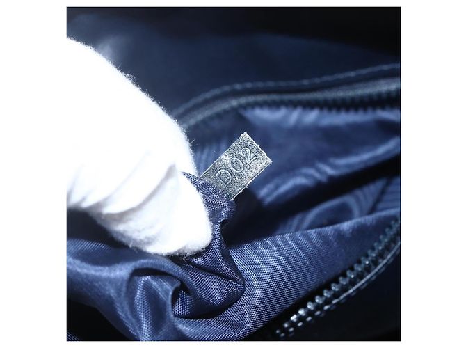 Céline Borsa a mano in tela Macadam C di CELINE, blu navy e oro, autentica ka1329 D'oro - vista 12