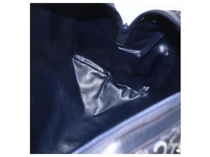 Céline Borsa a mano in tela Macadam C di CELINE, blu navy e oro, autentica ka1329 D'oro - vista 18