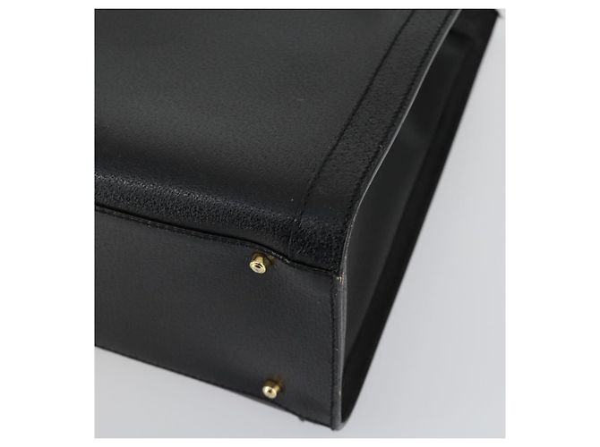 Borsa a mano in pelle Gucci Bamboo Nera Oro 002 1186 0260 Auth 156902 Nero D'oro - vista 9