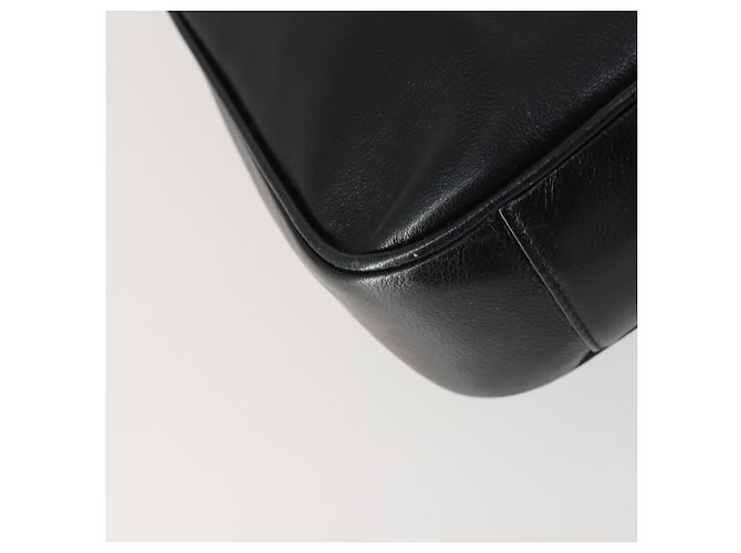 Borsa a mano in pelle Gucci Bamboo 2way Nera Oro 001 1638 2615 Auth 156944 Nero D'oro - vista 10