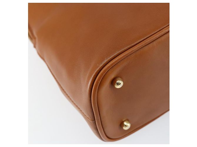 Borsa a mano in pelle GUCCI Bamboo 2way Marrone Oro 000 1274 0290 Auth 153886 - vista 16