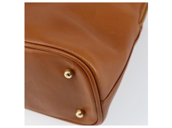 Borsa a mano in pelle GUCCI Bamboo 2way Marrone Oro 000 1274 0290 Auth 153886 - vista 17