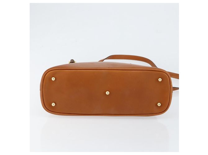 Borsa a mano in pelle GUCCI Bamboo 2way Marrone Oro 000 1274 0290 Auth 153886 - vista 5