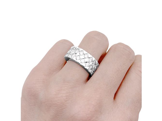 Anello Boucheron, oro bianco e diamanti. - vista 6