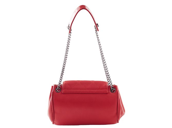 Timeless Borsa mini flap a fisarmonica Chanel in pelle caviar rossa Rosso - vista 2