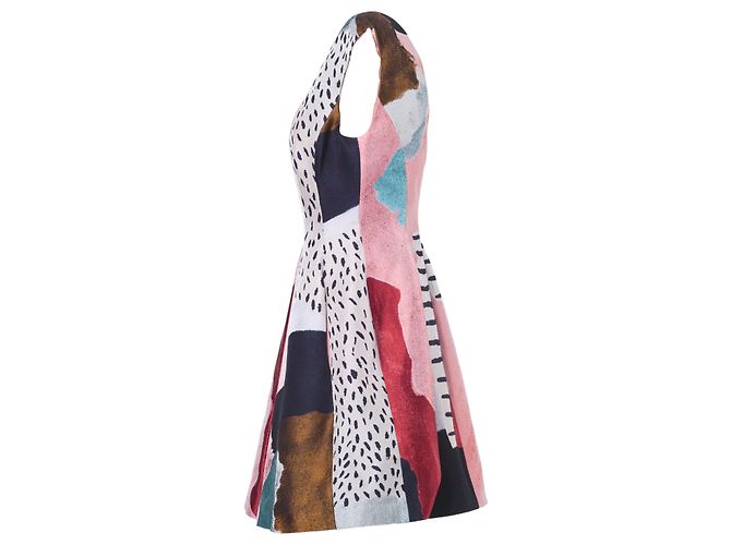 Autre Marque Philosophy Midi Kleid Weiß - Ansicht 3