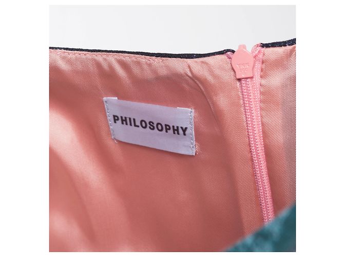Autre Marque Philosophy Midi Kleid Weiß - Ansicht 6