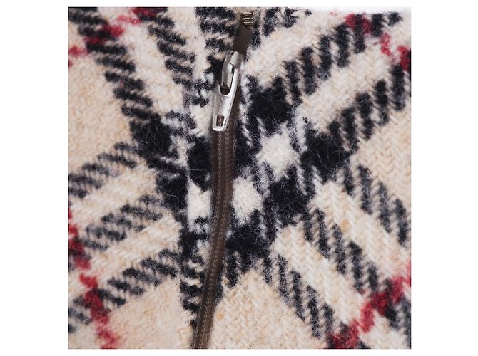 Falda Mini de Lana Burberry London Blanco - vista 4