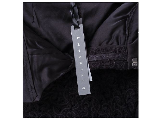 Autre Marque Sternenwoll-Spitzen-Set Schwarz - Ansicht 10