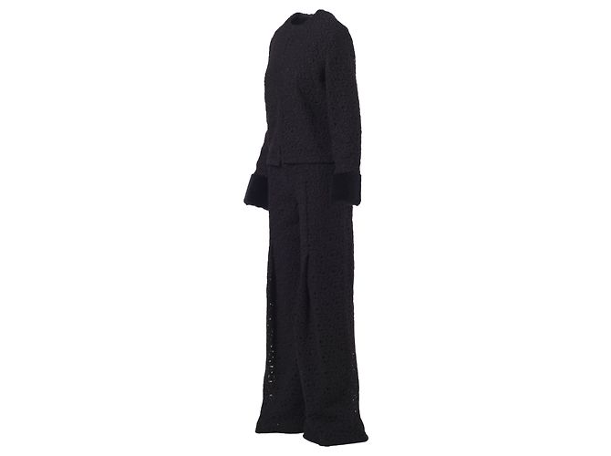 Autre Marque Sternenwoll-Spitzen-Set Schwarz - Ansicht 2