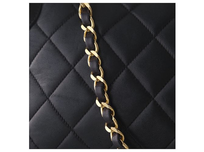 Borsa a mano in pelle di agnello nera Chanel Nero - vista 5